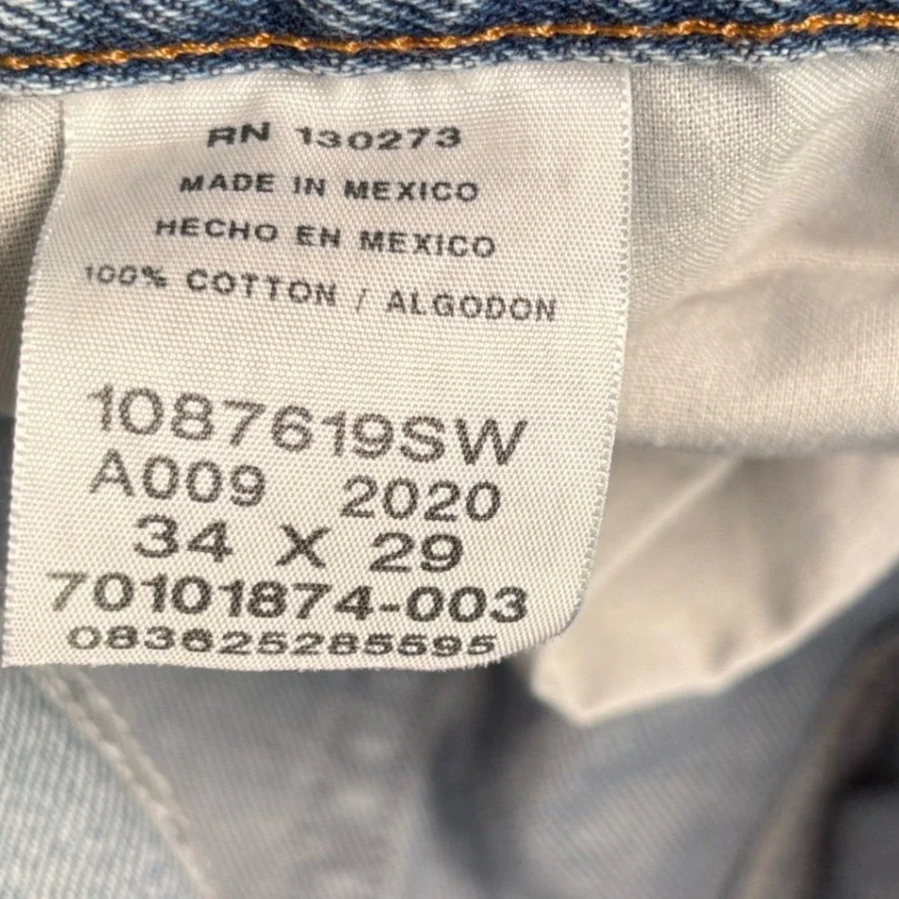 Rustler Regular Fit Jeans Mens 34x26.5‎ (Tag 34x29) Medium Wash Denim Workwear